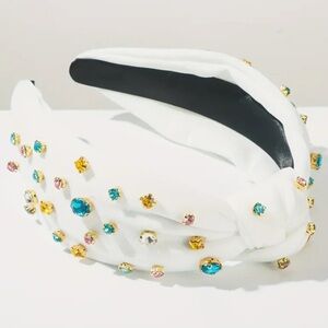 Embellished White Headbands